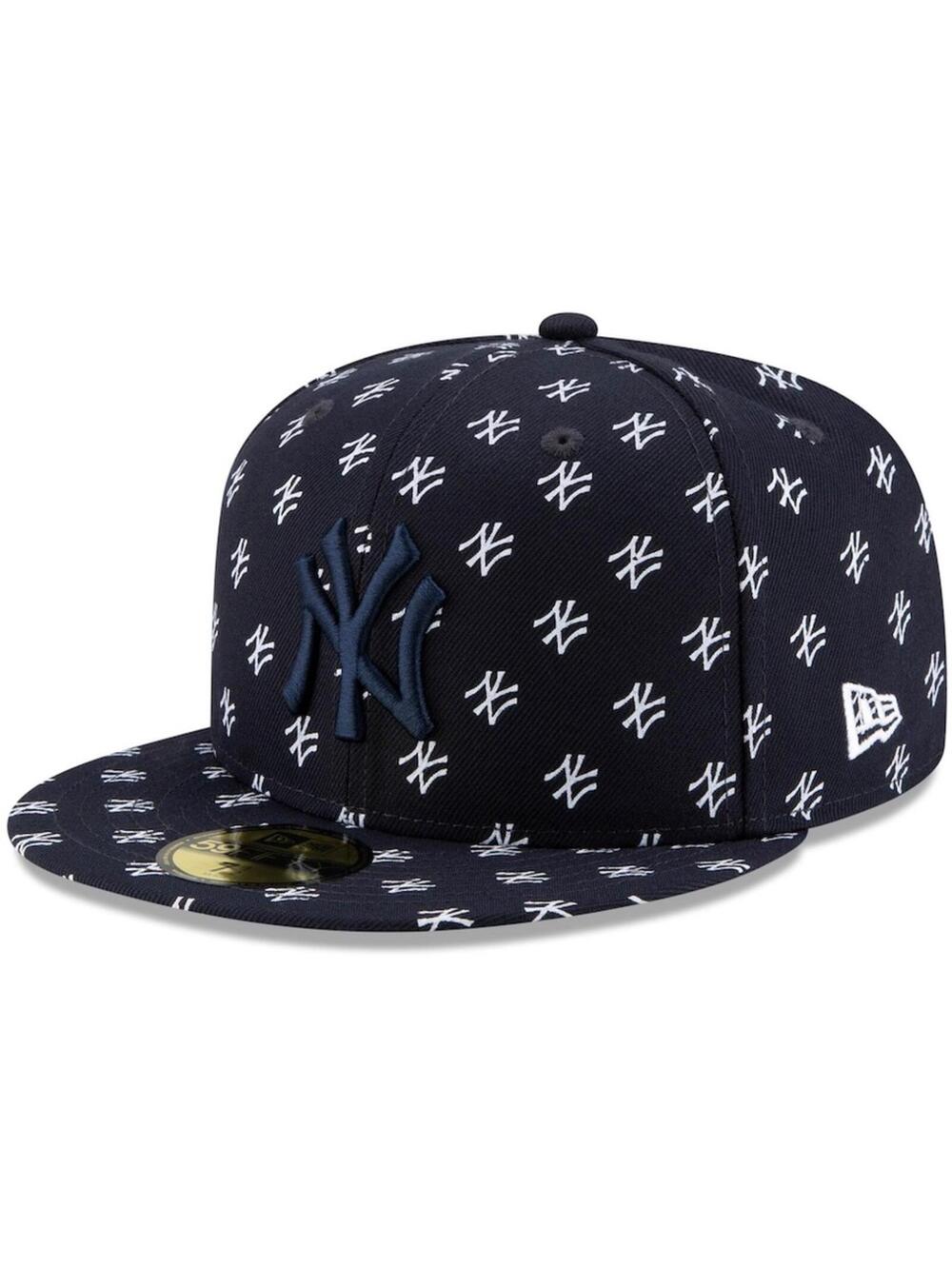 New Era New York Yankees Allover Logo 59FIFTY NAVY 7 1/2